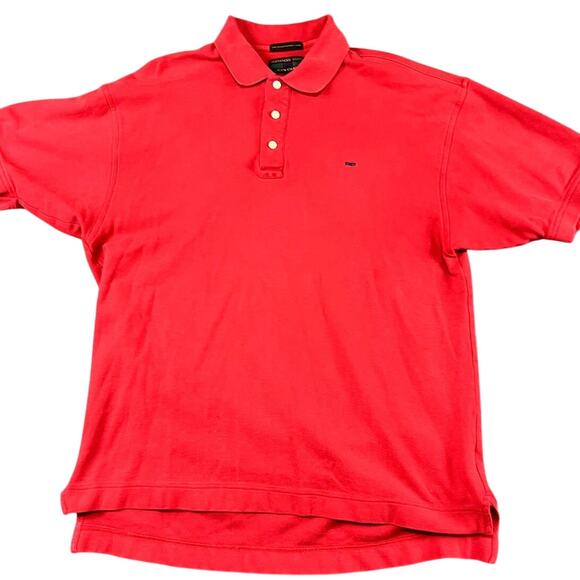 Alexander Julian Colours Polo Shirt Large Red 100% Cotton Short Sleeve Mens - Picture 1 of 9